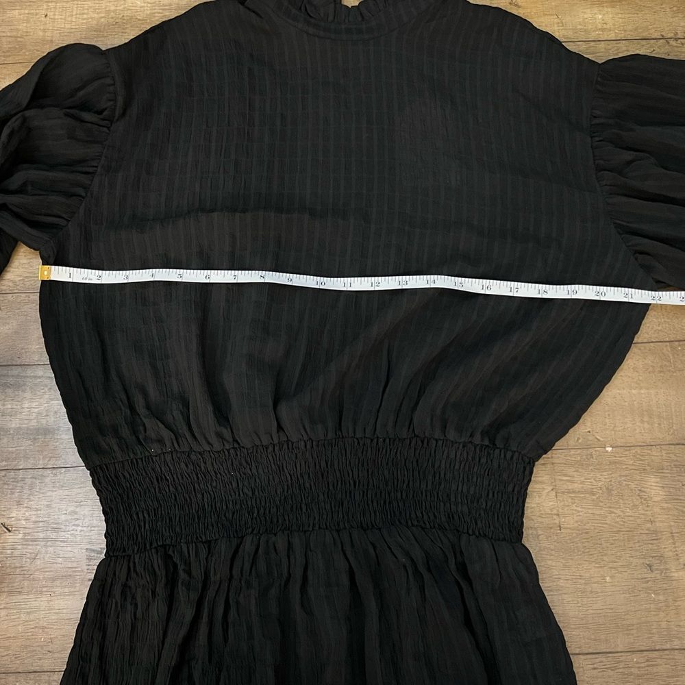 Black gauze blouse - Picture 6 of 8